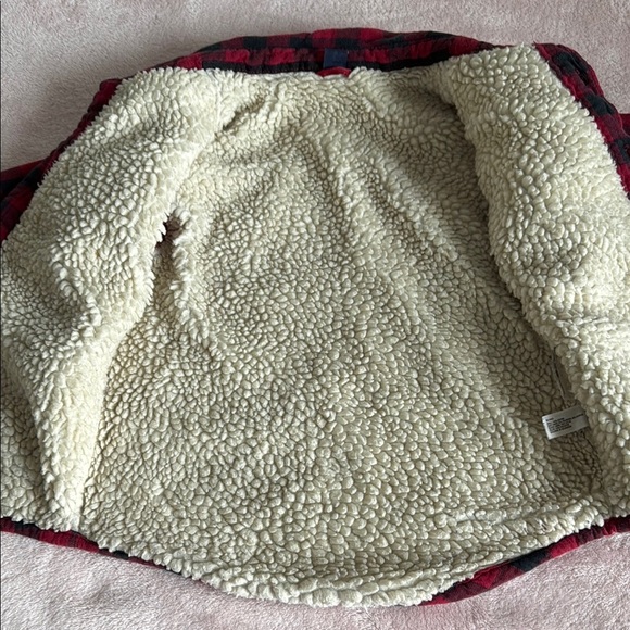 Plaid GAP Sherpa-Lined Jacket Size 4 - Picture 3 of 3